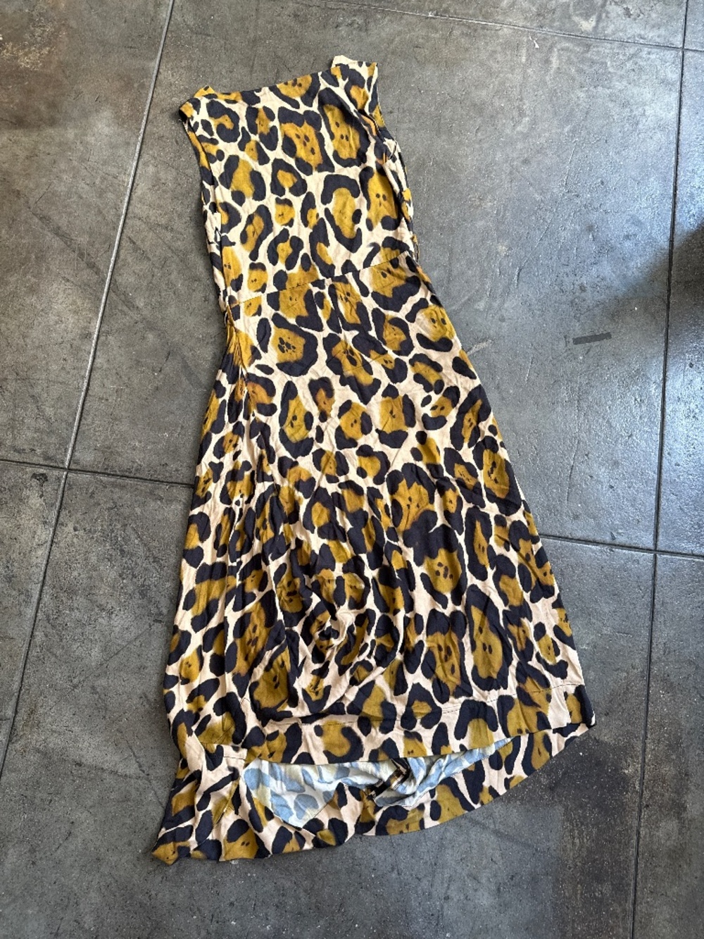 Vivienne Westwood Anglomania 2017 Viscose Leopard Dress w/ Pockets